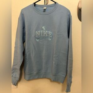 Blue Embroidered Sweater (Nike)